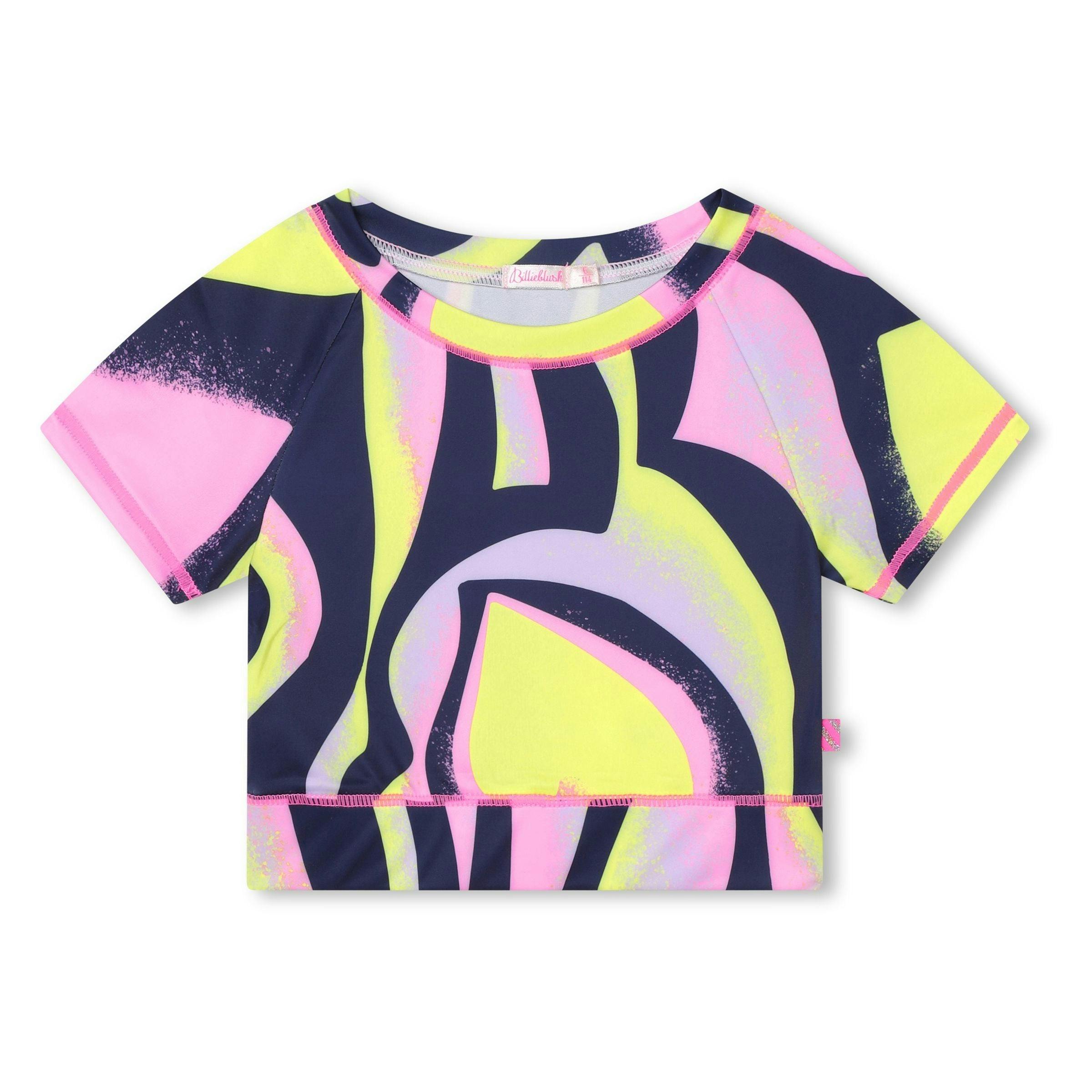 Multicolor Heart Print T-Shirt