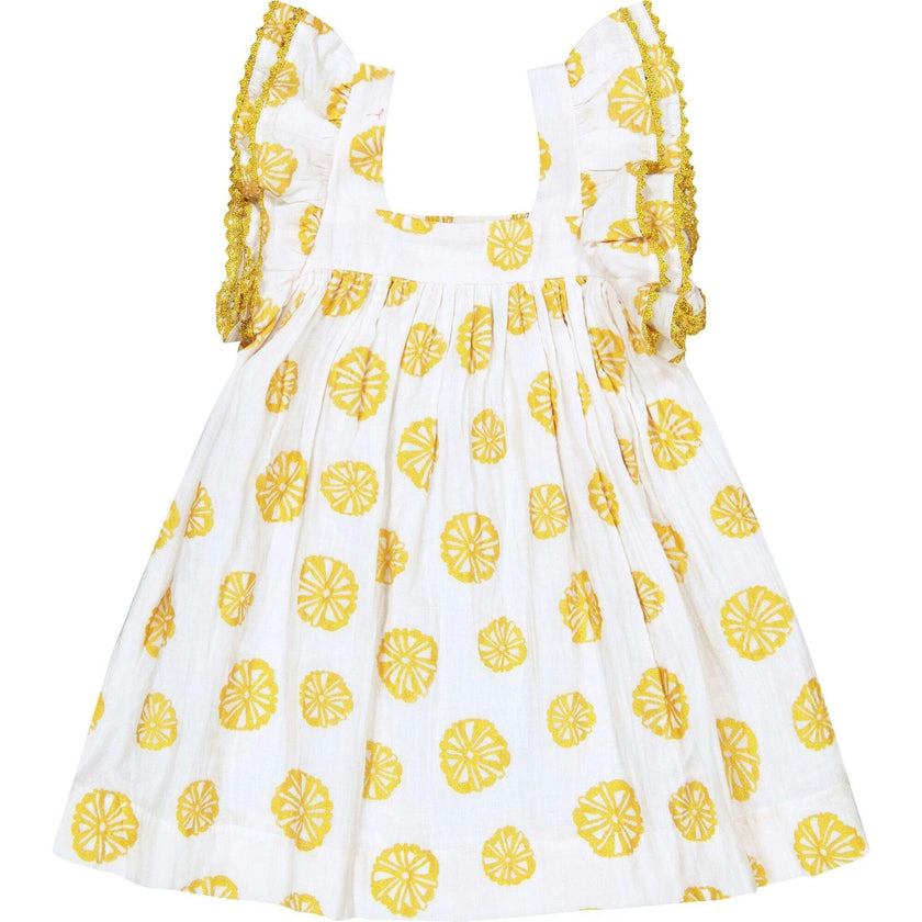 Serena Girl's Tassel Dress White Sand Dollar, White