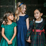 Organic Puff Sleeve Pintuck Dress