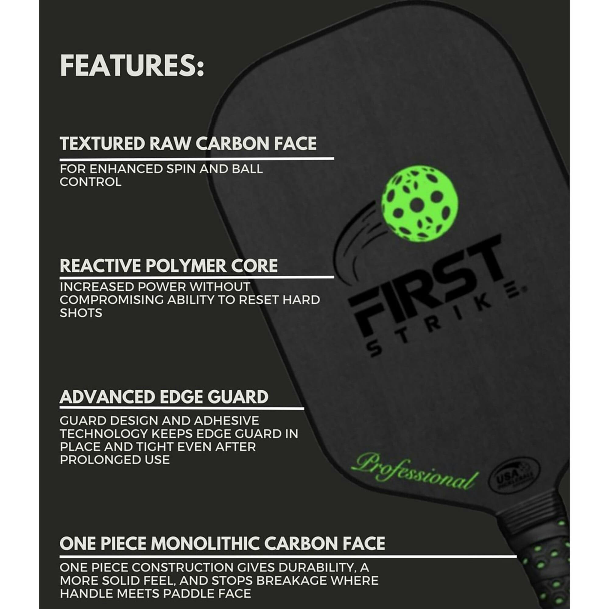 First Strike Pickleball: Professional Pickleball Paddle - Elongated