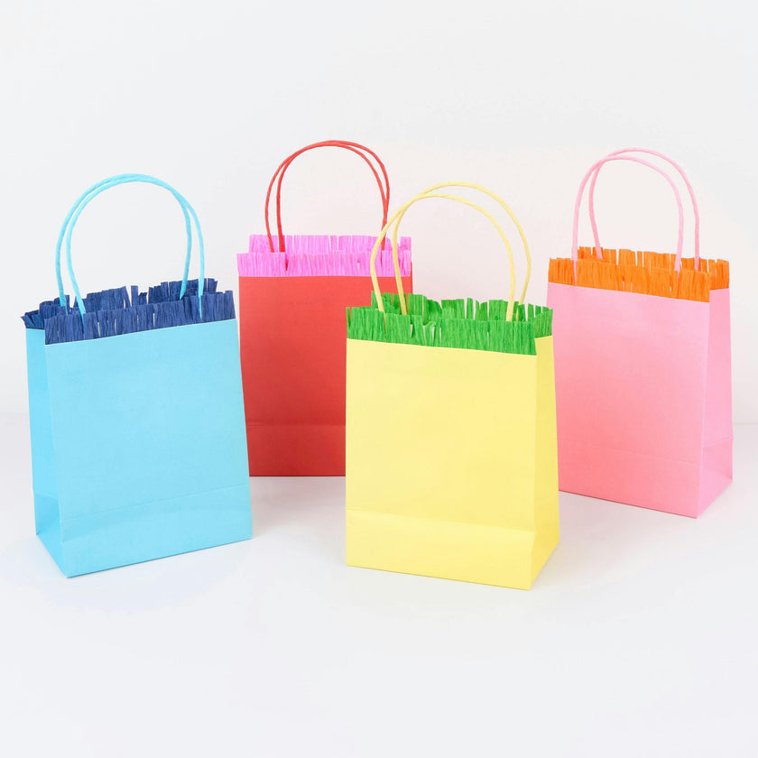 Bright Fringed Party Bags