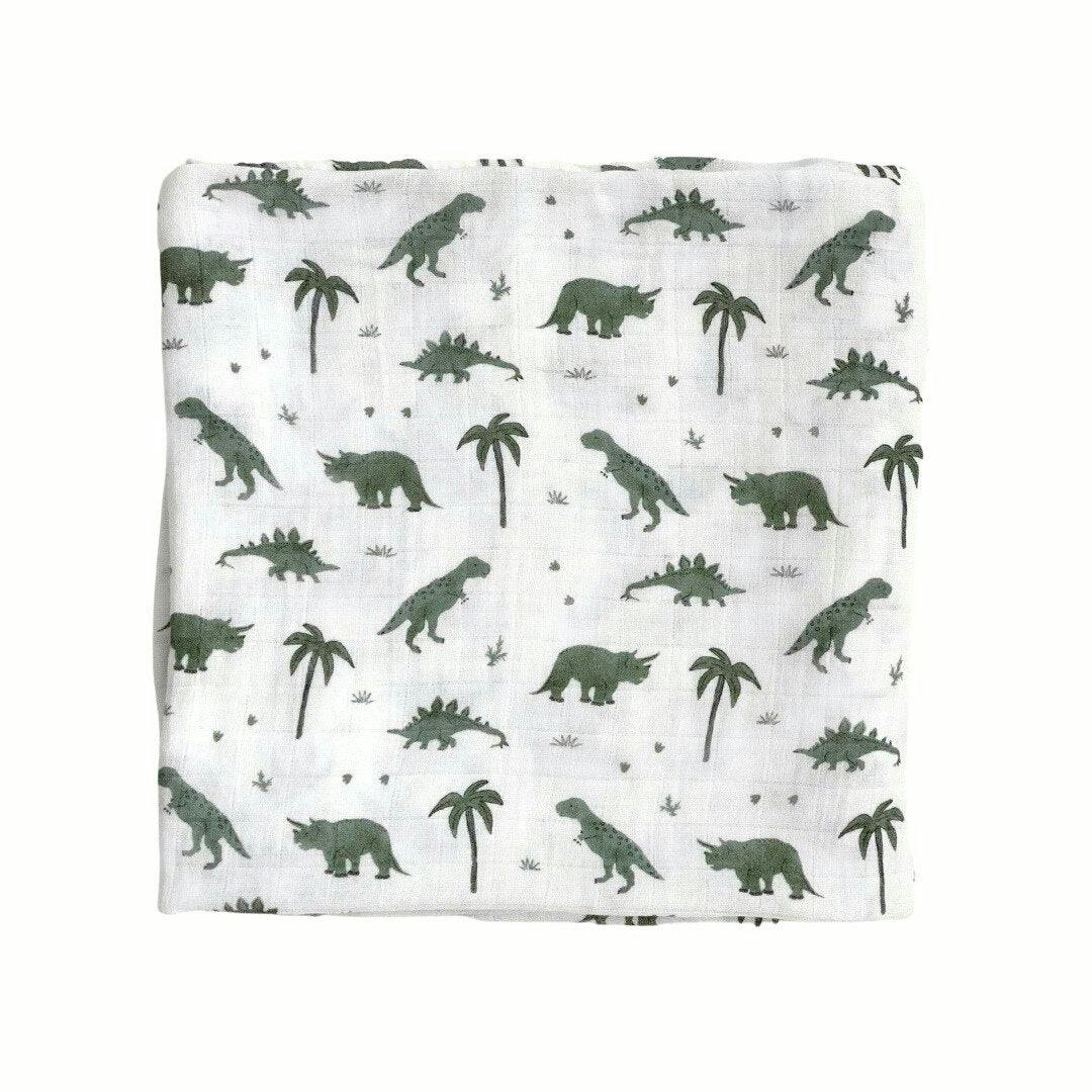 Bamboo Muslin Swaddle Blanket in The Fun-gis