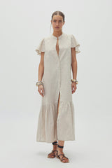 Willow Linen Dress - Natural