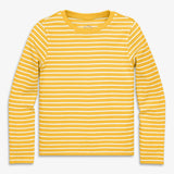 Kids long sleeve rib tee in stripe