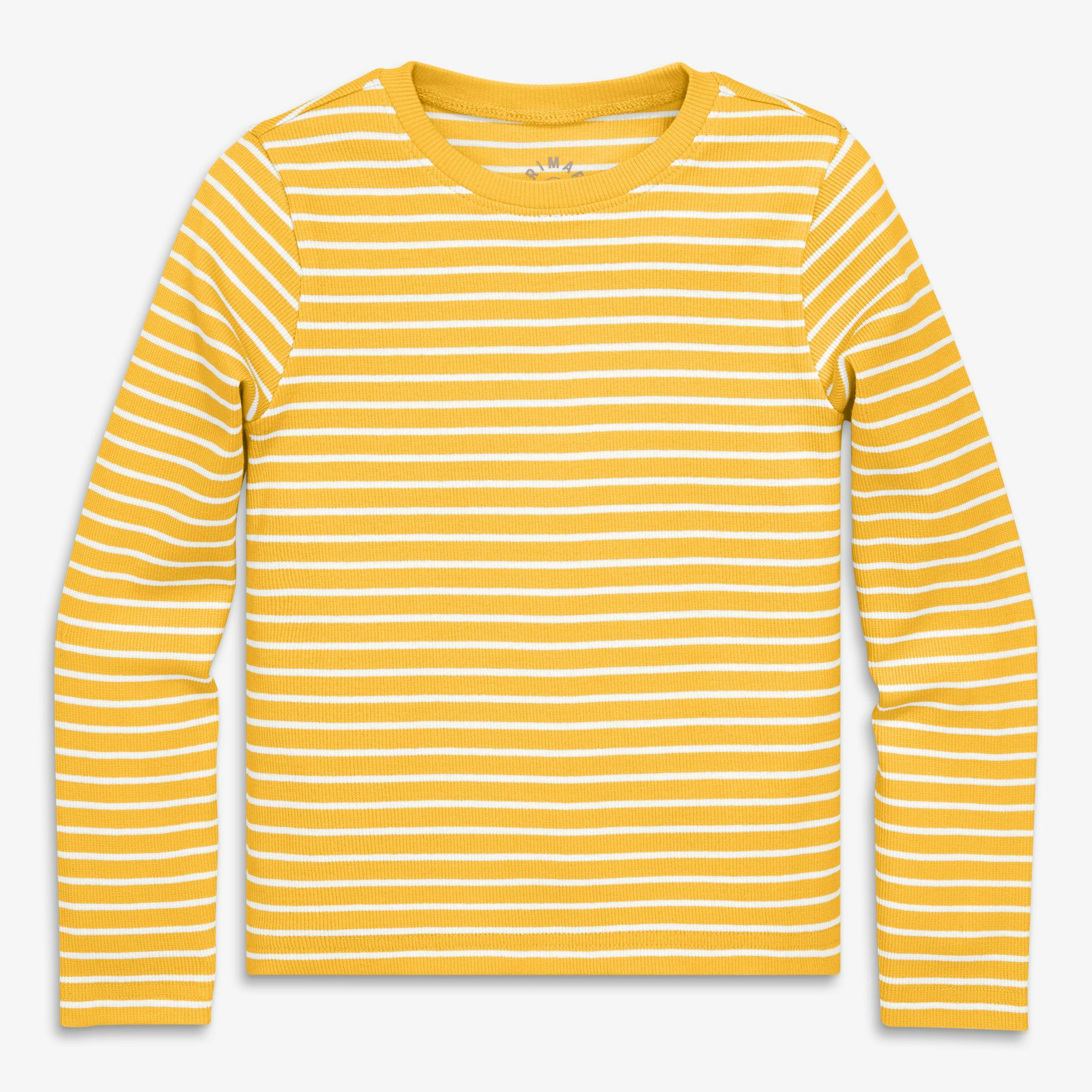 Kids long sleeve rib tee in stripe