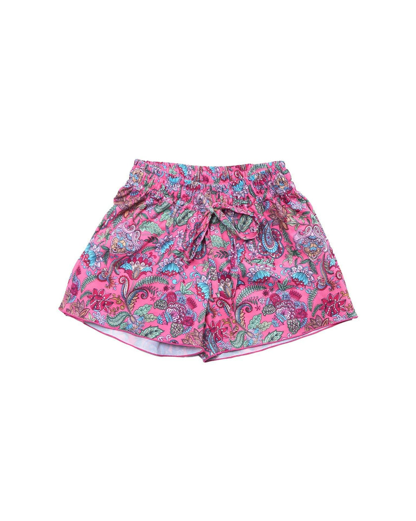 Girls Board Shorts with Tie – Lightweight & Quick-Dry (Liberty)