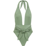 Women's Rib Tropez Tie-Up One-Piece Swimsuit