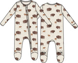 American Buffalo - 2 Way Zipper Footie
