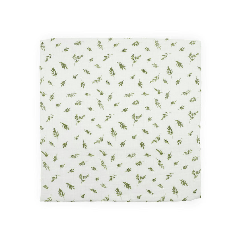 Organic Cotton Muslin Swaddle Blanket 2 Pack - Yellow Roses