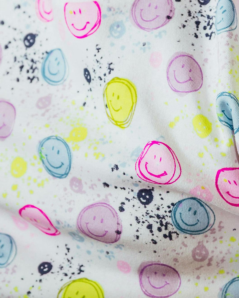 The Organic Short Sleeve Pajama Set [Smile]