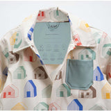House Print Rain Worker Jacket