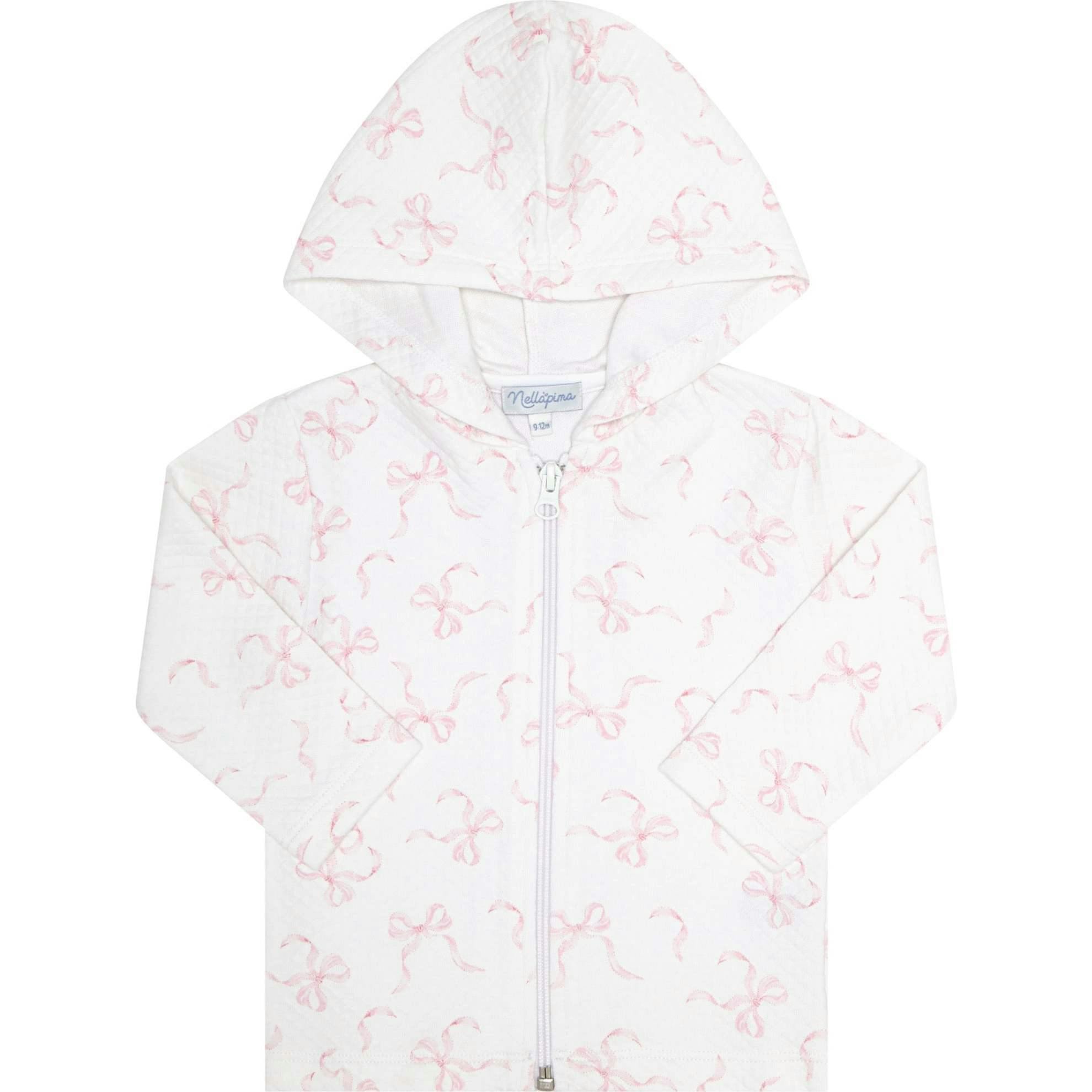 Charming Bows Print Jacquard Jacket