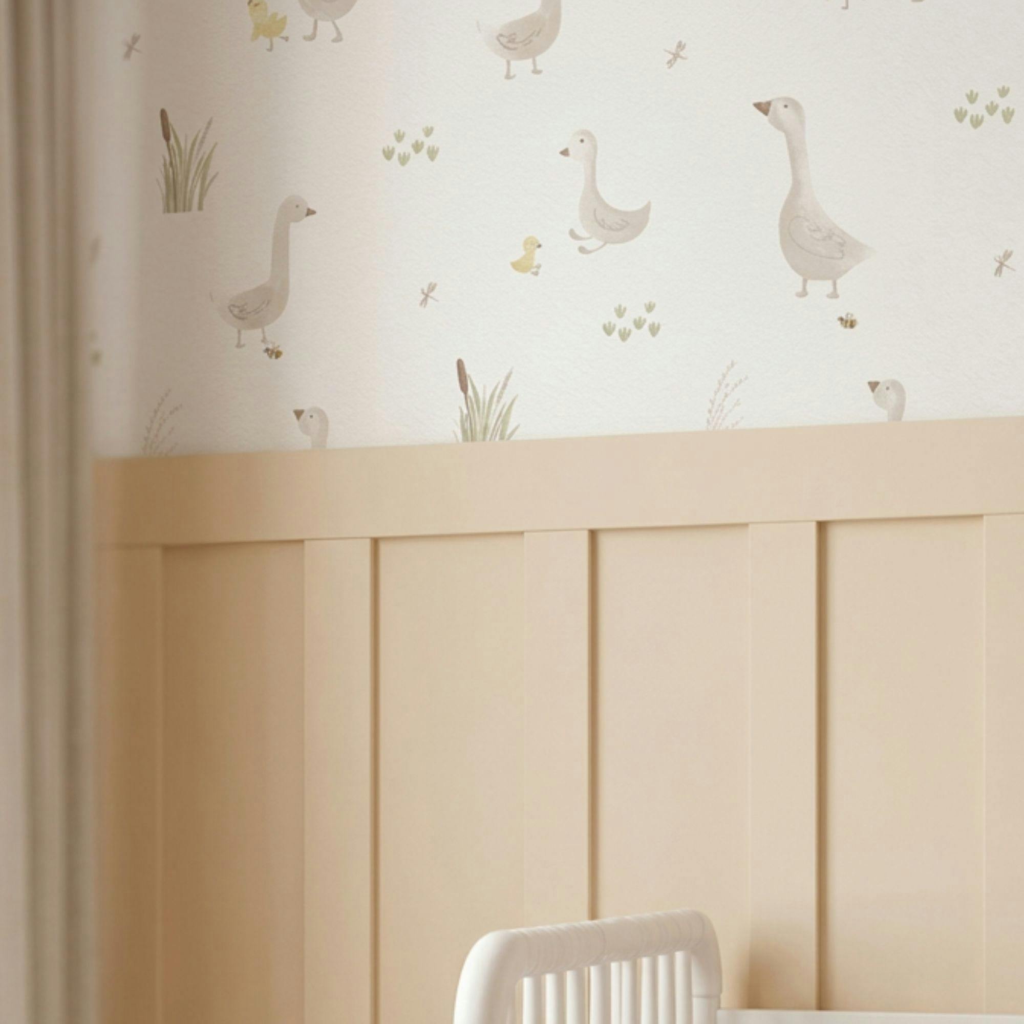 Charlie Goose & Duckling Nursery Wallpaper