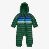 Baby stripe lightweight puffer suit