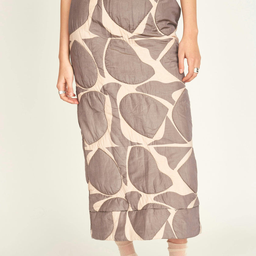 Lombok Skirt in Charcoal Jurassic