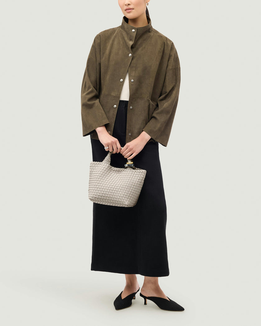 St. Barths Small Tote Beads | Linen