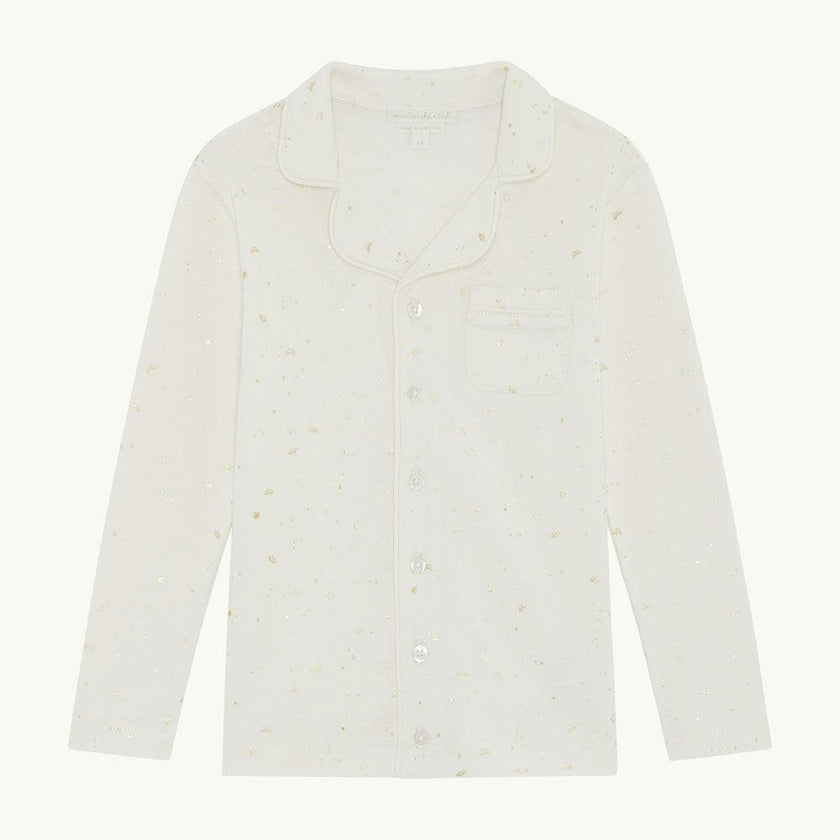 Aspen Star & Crown Child Pyjama - Natural