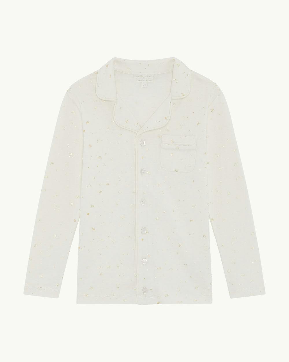 Aspen Star & Crown Child Pyjama - Natural