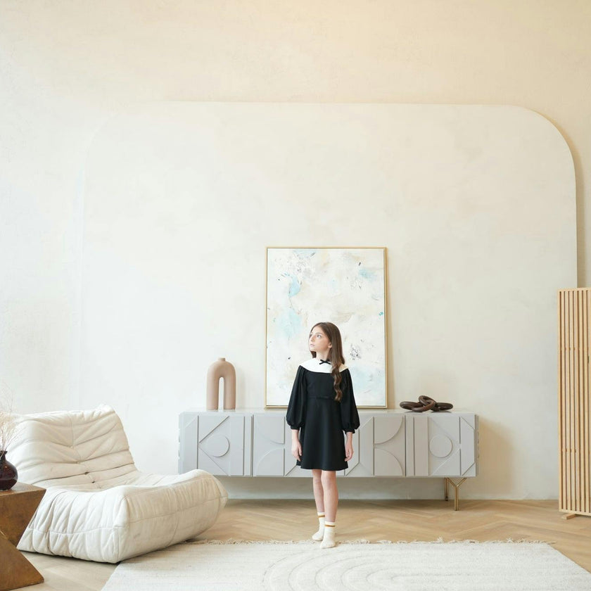 Leni dress (black/ivory)