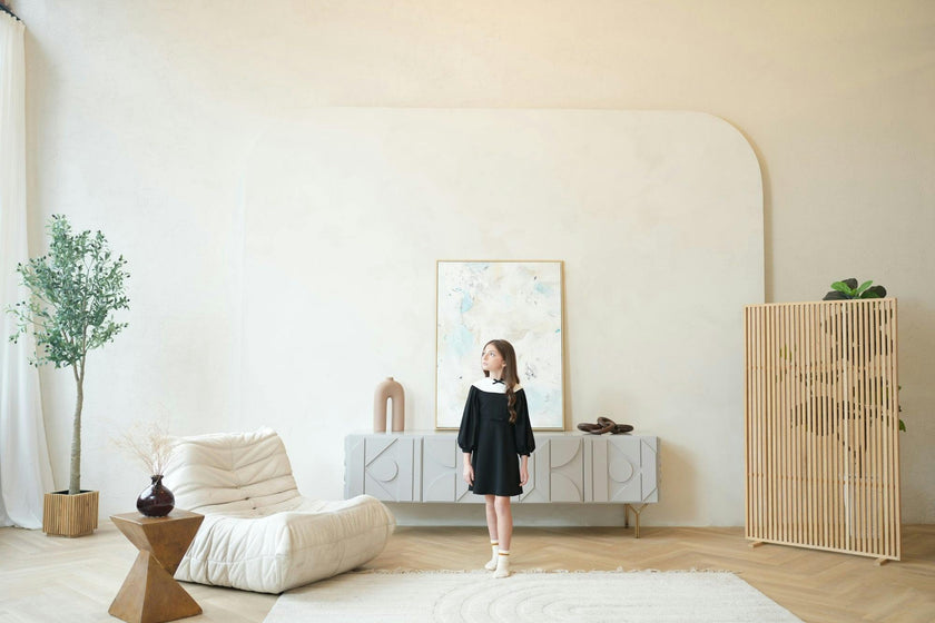 Leni dress (black/ivory)