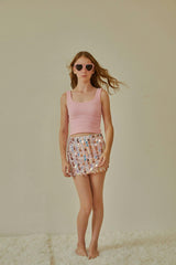 Harlow Light Pink Heart Cut Out Tank