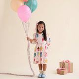 Girls Jessa Dress - Birthday Embroidery