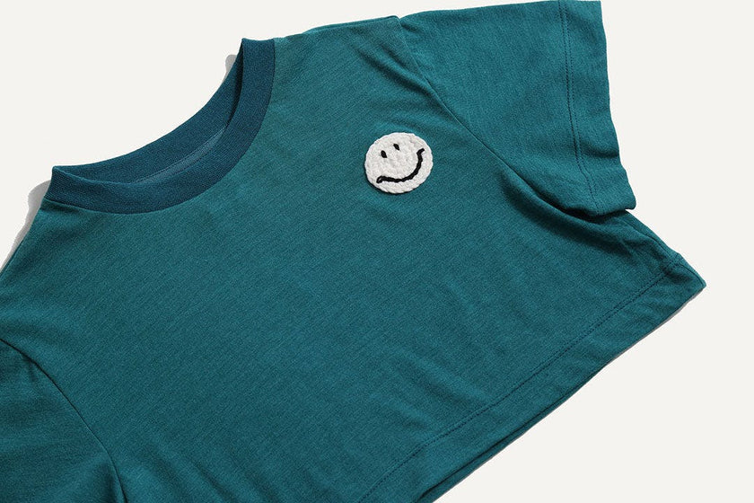 CLASSIC SMILEY CROPPED TEE