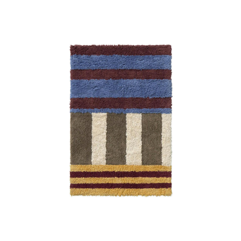 Washable Rug Color On Indigo Blue
