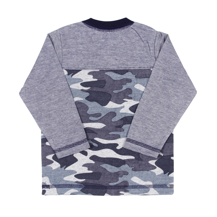 Channing Camouflage Henley Tee Baby