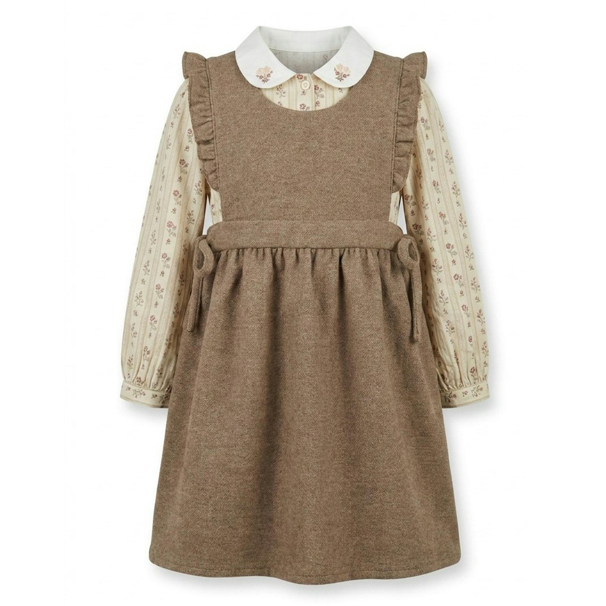 Jumper & Floral Blouse Set