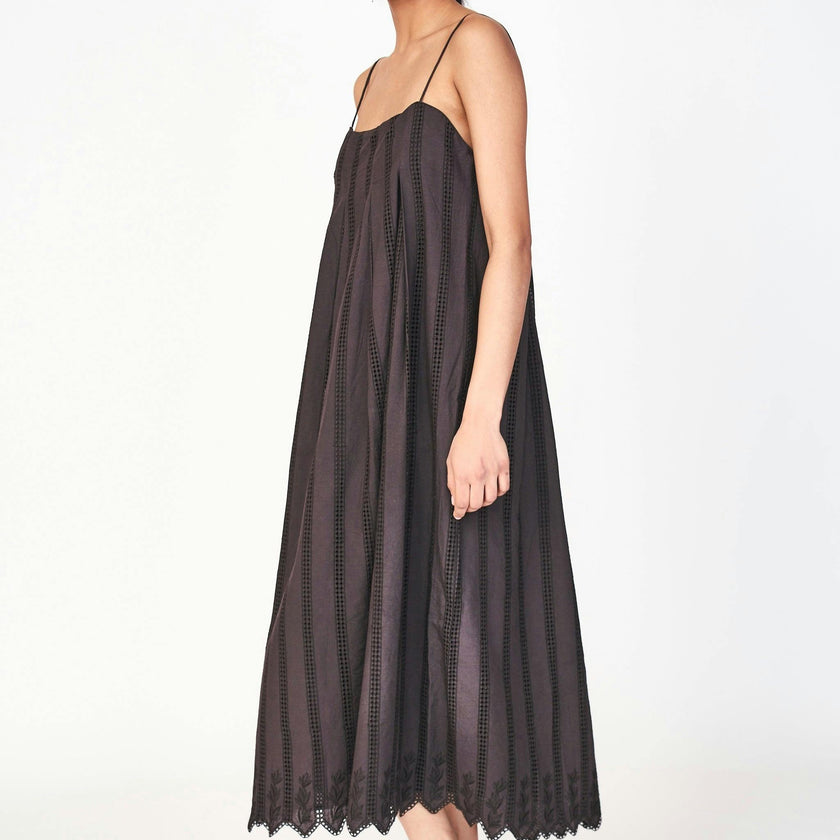 Zuma Dress in Black Vine Eyelet