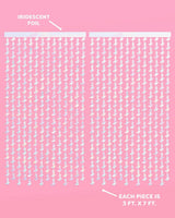 Hoedown Curtain - iridescent foil curtain