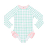 Reese Rashguard in Harbour Breeze Gingham