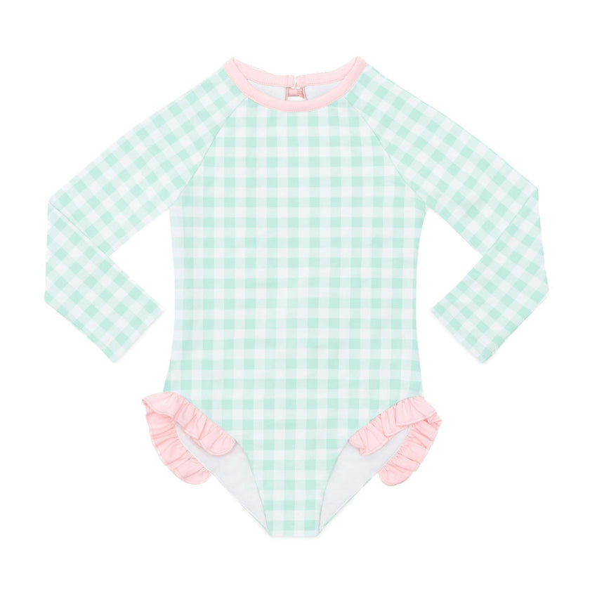 Reese Rashguard in Harbour Breeze Gingham