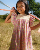 Sita Dress - Emma Floral Purple print