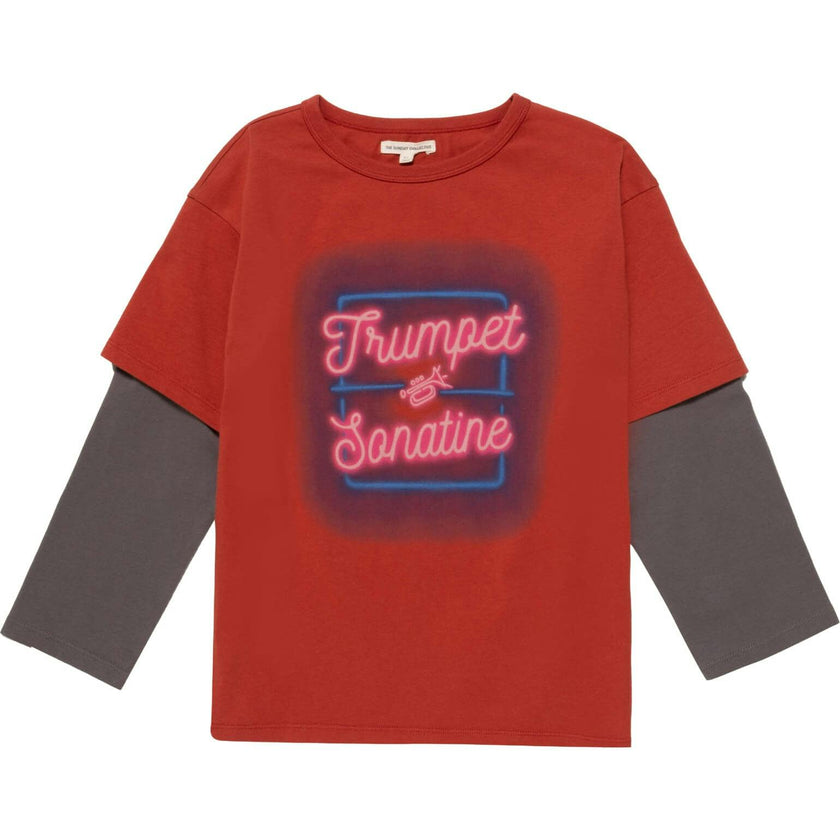 Organic Skater Tee in Rhythm Red