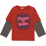 Organic Skater Tee in Rhythm Red