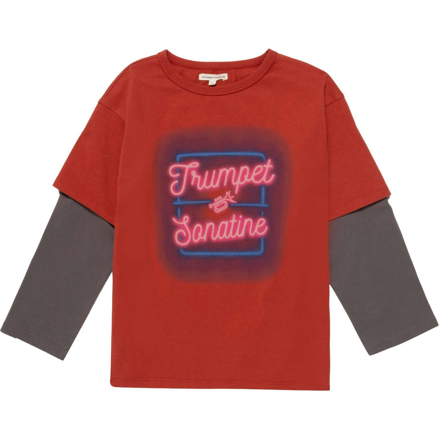 Organic Skater Tee in Rhythm Red