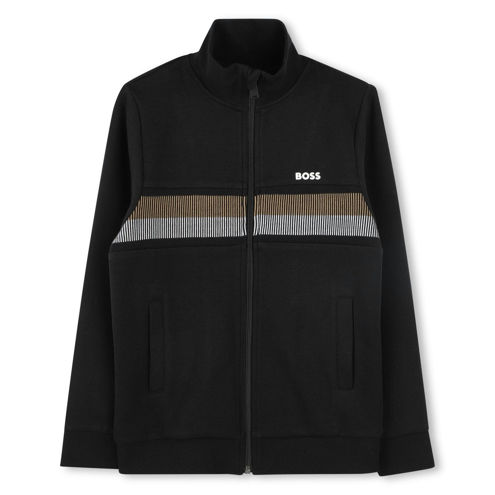 Black Cardigan Track Outfit Set