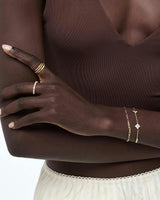 Gold Charm Bracelet - Azura Bracelet Mother of Pearl