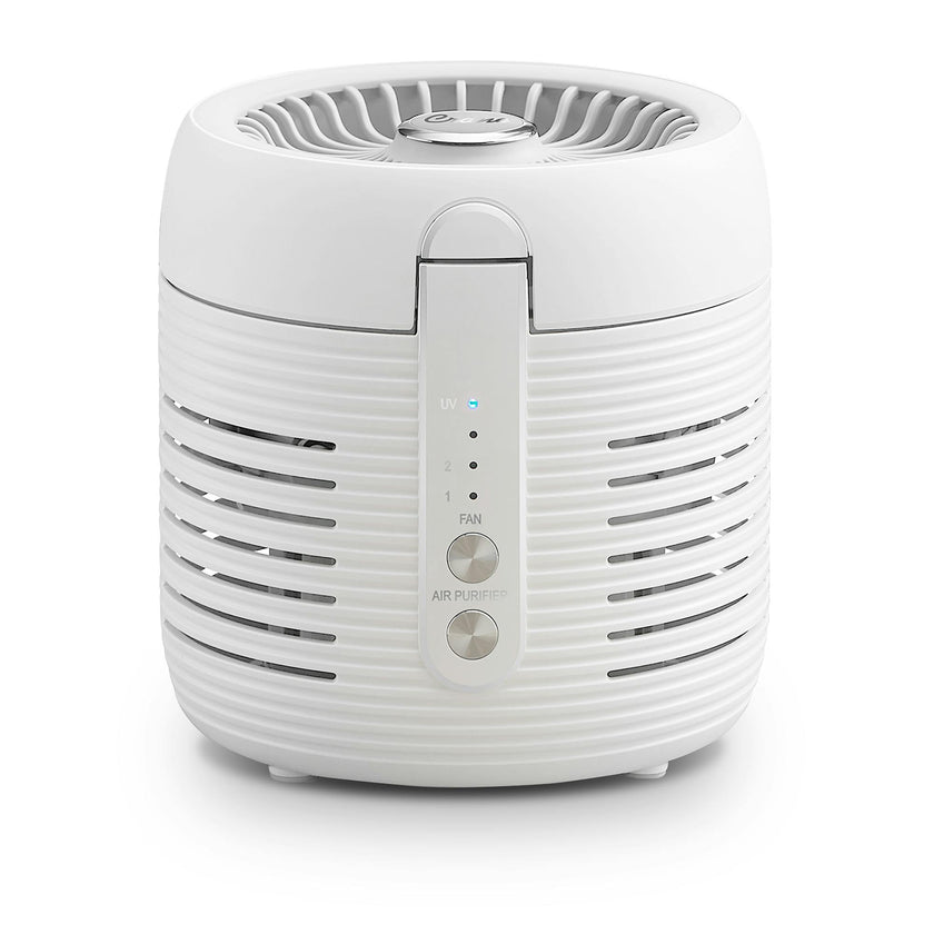 2-In-1 Desk Top Air Purifier & Fan - With HEPA Filter