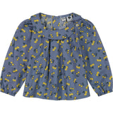 Sadie Side Peter Pan Collar Baby Blouse, Yellow