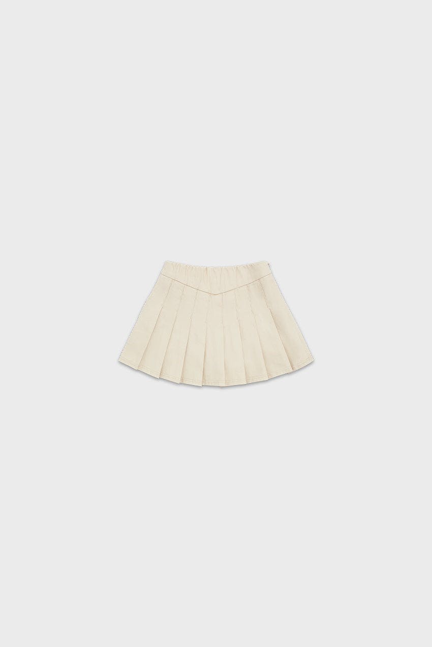 Organic Cotton Pleated Skirt