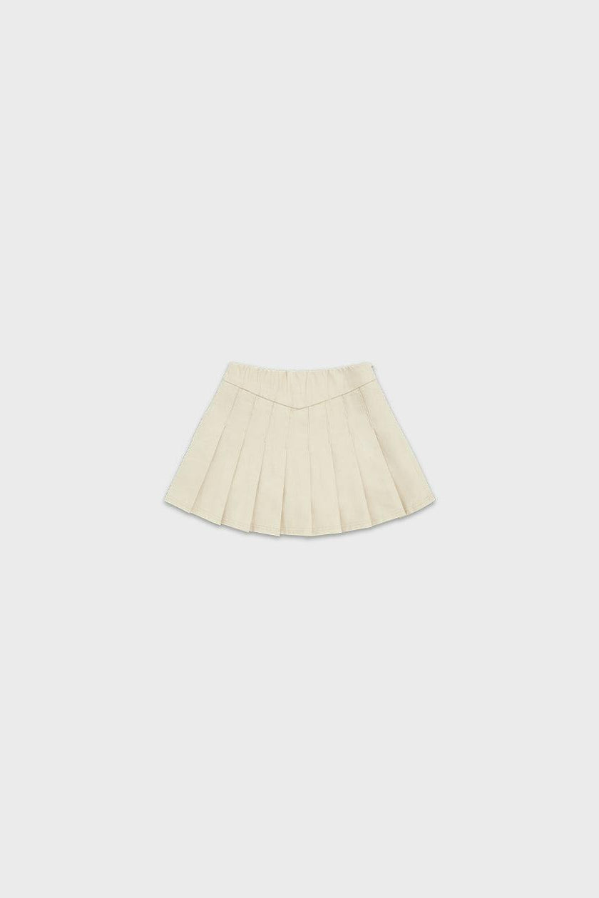 Organic Cotton Pleated Skirt
