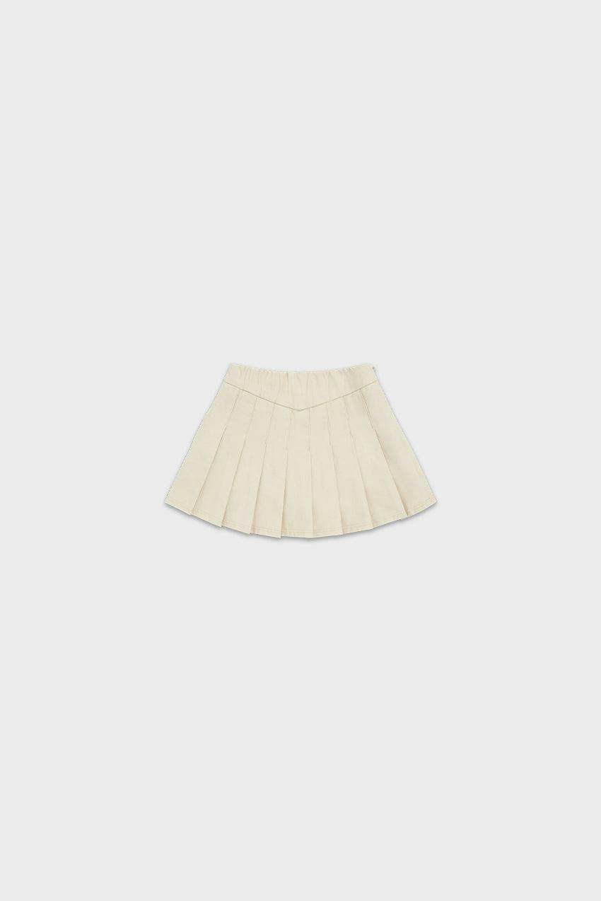 Organic Cotton Pleated Skirt