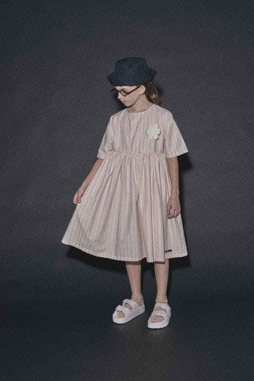 Anchor Dress Cream & Light Apricot