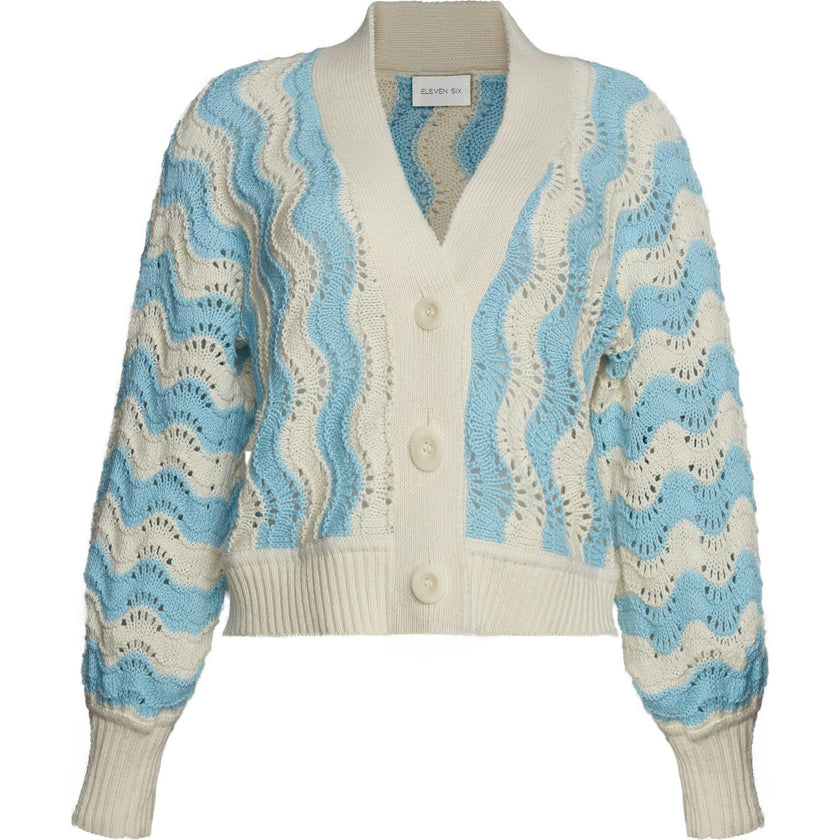 LUNA CARDI | IVORY + SKYE BLUE