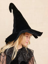 Spiderella Black Witch Hat For Girls