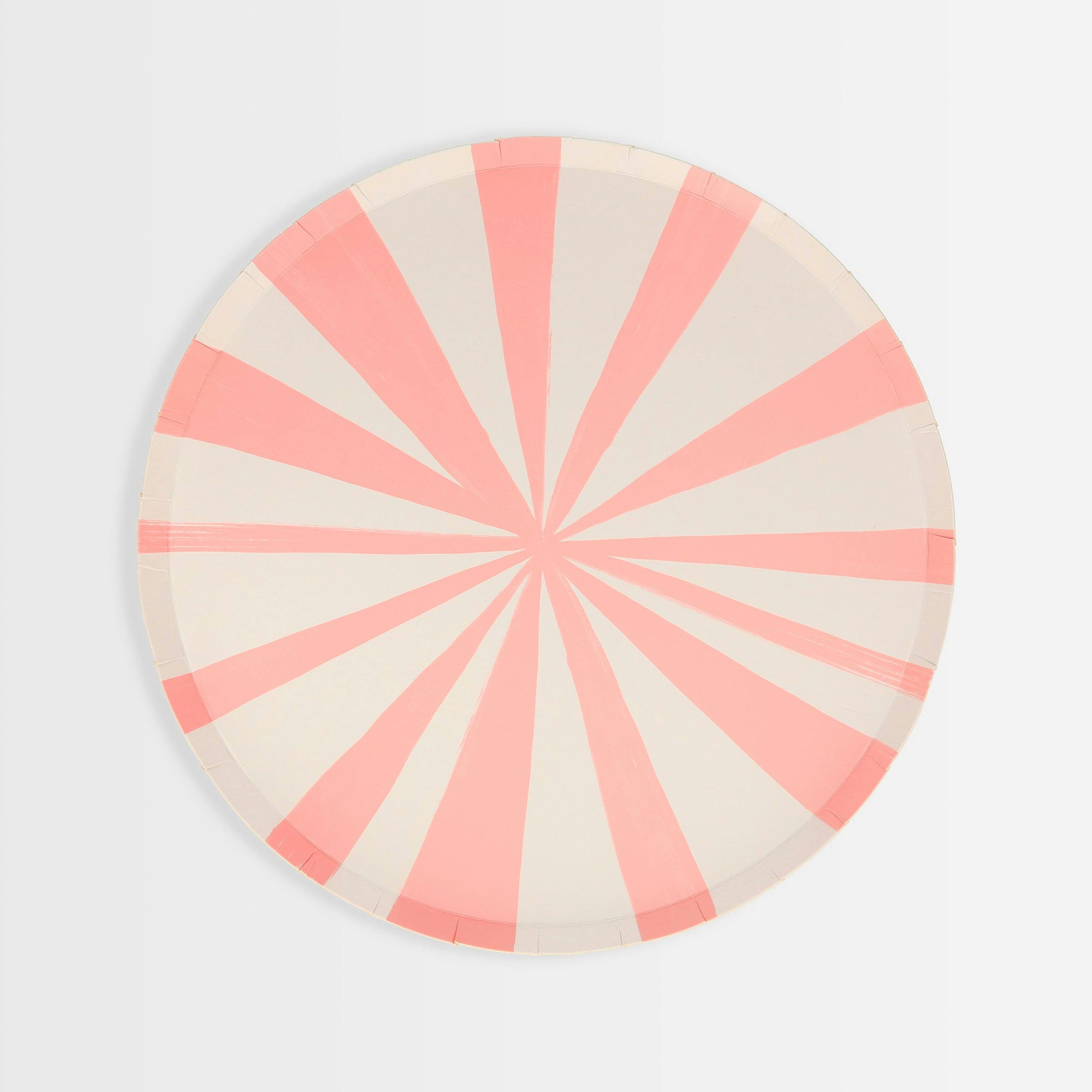 Pink Stripe Side Plates