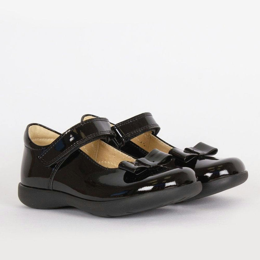 Hampton Classics Elsa School Shoes in Black Patent